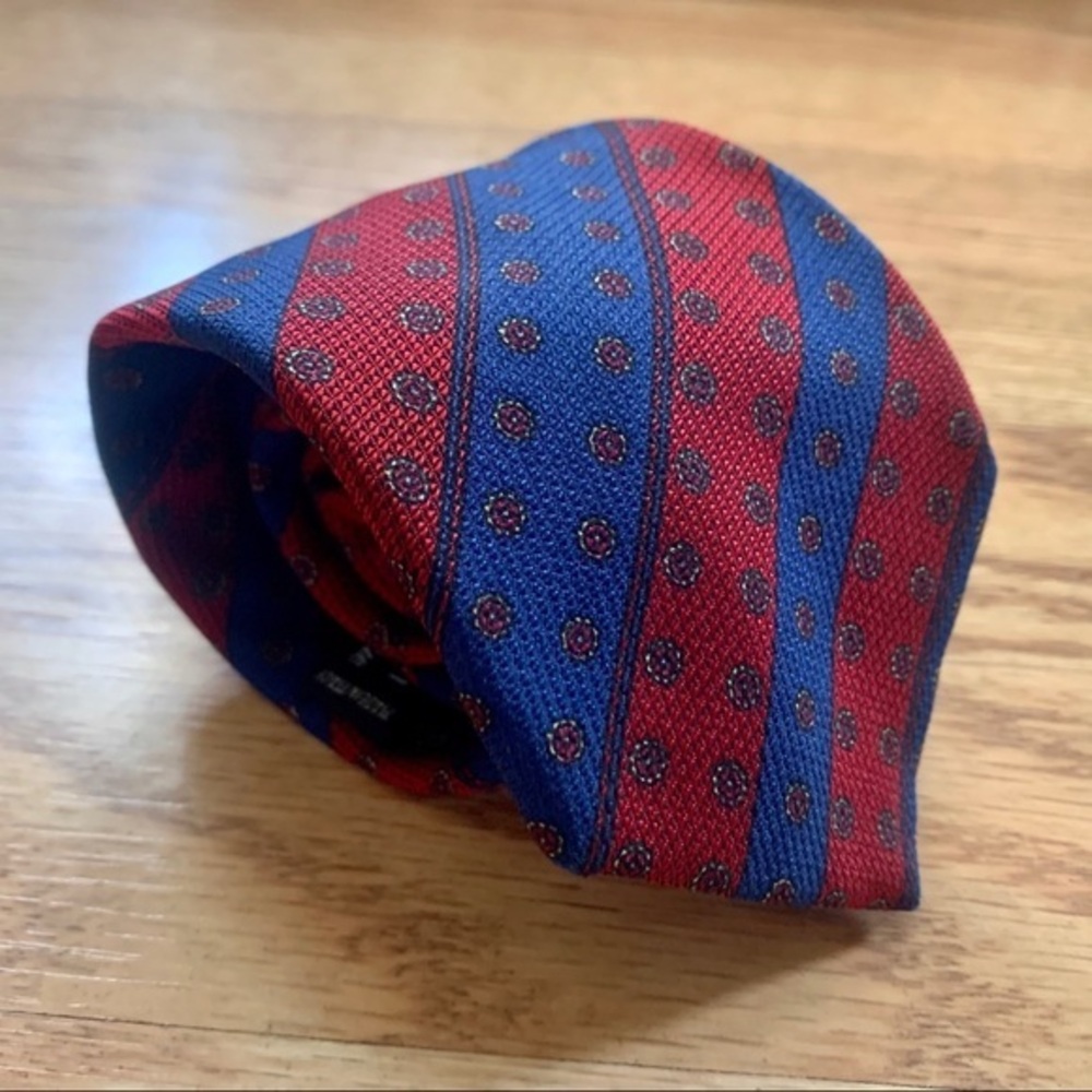 Stefano Ricci Hand Printed Slim Silk Tie